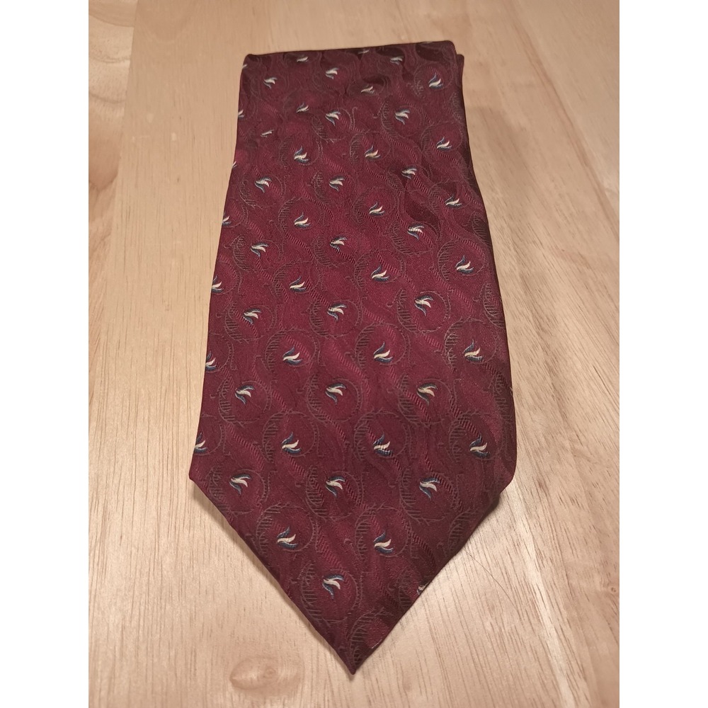 Bill Blass Black Label Mens Necktie Tie Silk Red  57 x 4‎